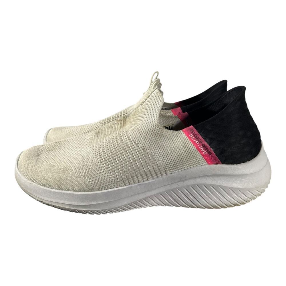 Skechers Slip-Ins Ultra Flex 3.0 Shoe Women's Size 11 White Slip On Sneaker - Picture 5 of 9